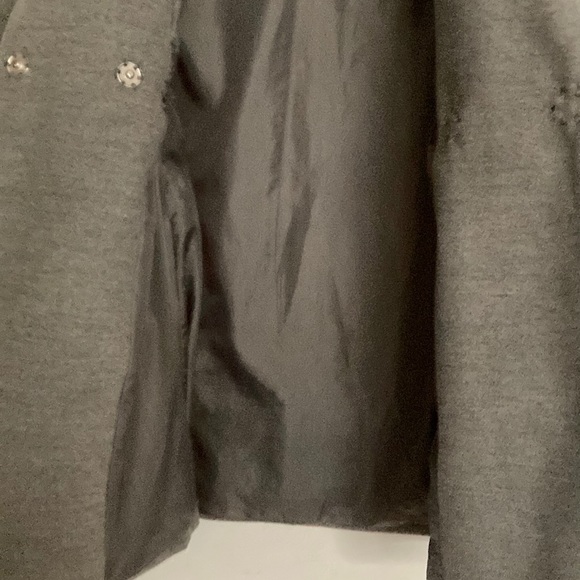 Topshop Gray Wool Coat size 0 - Picture 3 of 6